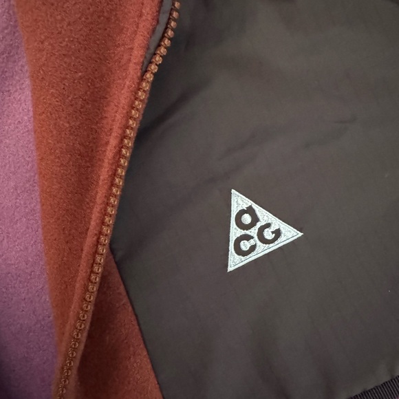 Big Kids Nike ACG Wolf Tree Loose Tunic Sweater Purple 1/4 Zip Size Large NWT - Picture 8 of 9